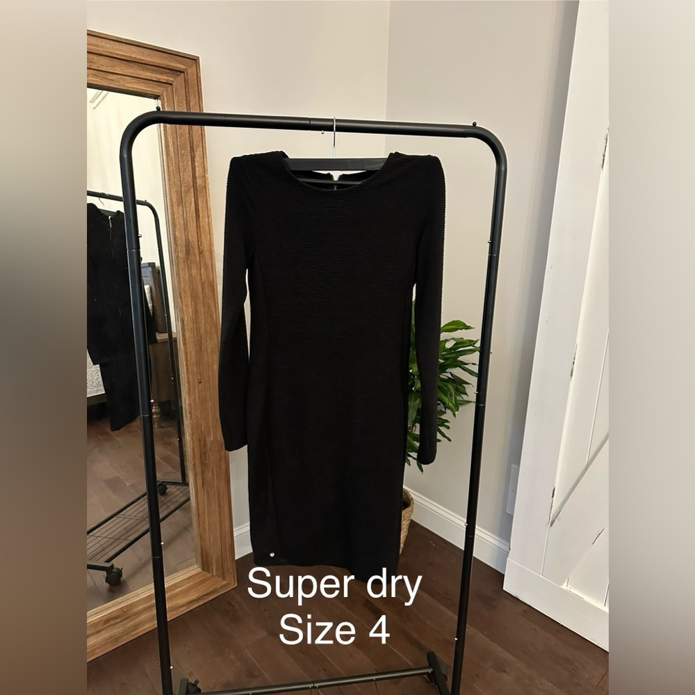 Superdry Long Sleeve Black Dress